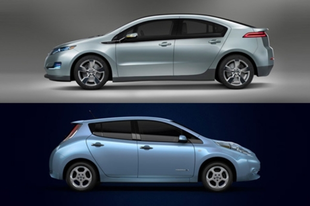 Nissan Leaf and Chevrolet Volt
