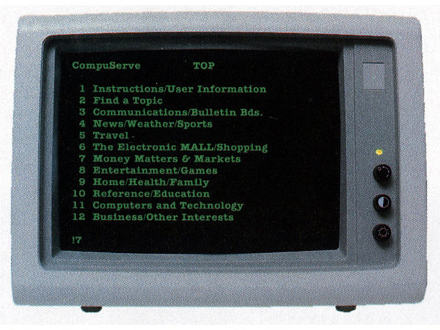 1979: CompuServe se convierte en el primer proveedor de servicio en línea
