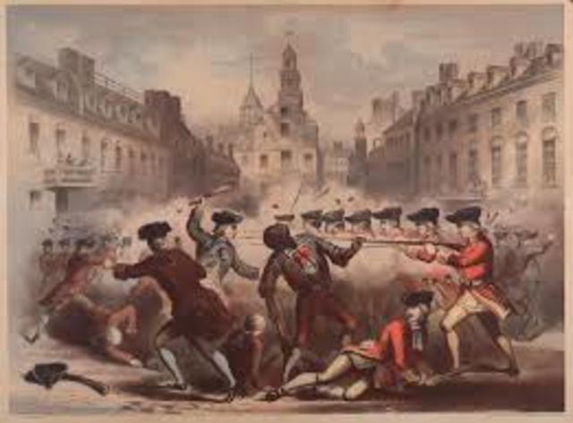 Boston Massacre:  March 5, 1770