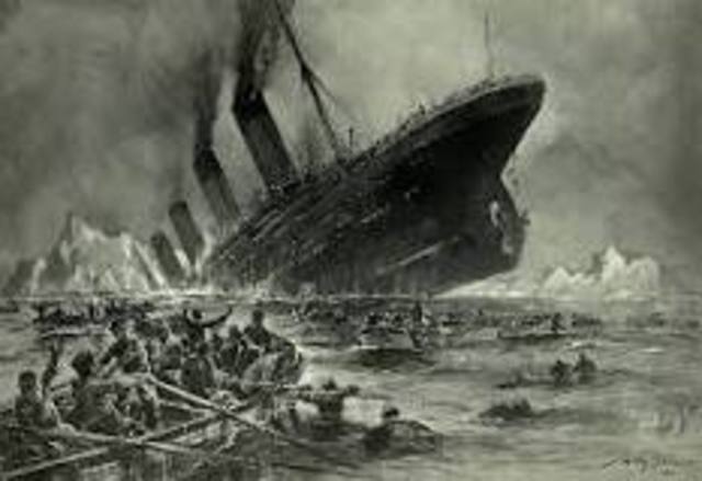 The sinking of the Titanic
