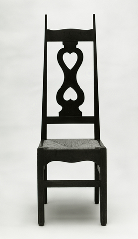 Heart cut out chair