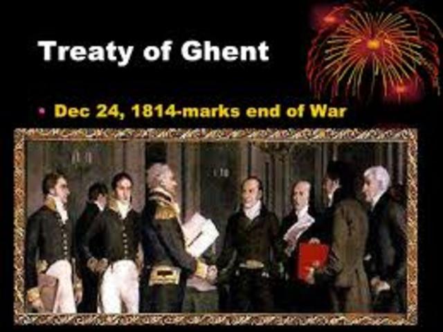 WAR OF 1812 ENDS