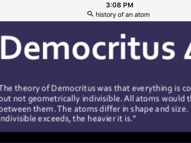 Democritus: Atomic Theory