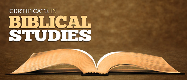 Biblical Studies Certificate (2001-2005)