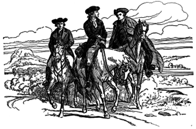 Midnight riders: Revere, Dawes, Prescott