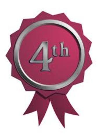 Who came in fourth place?