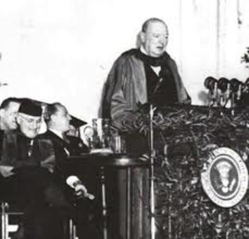 Discurso de Churchill en Estados Unidos