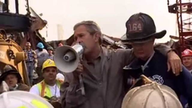 Bush's Bulllhorn Speech