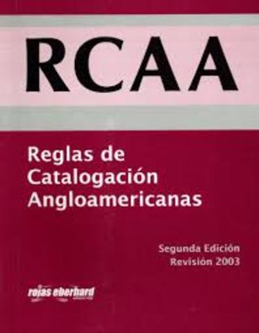 Utima ediciòn Reglas de Catalagocaciòn