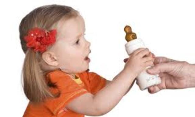 al año y medio deje de tomar biberon