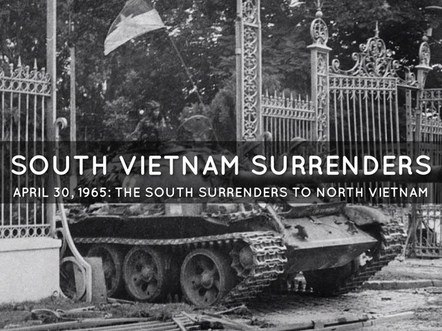 South Vietnam surrenders