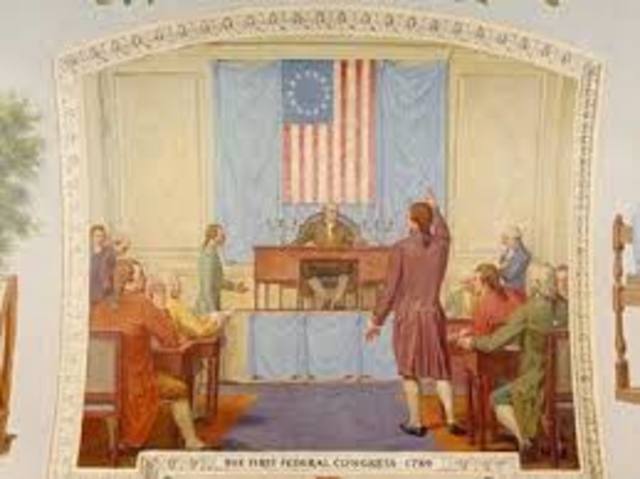 1789 U.S. Govt. Under the contitution begins.