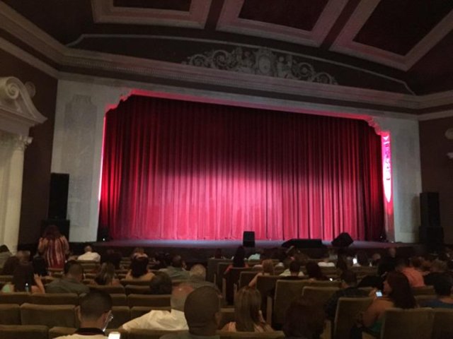 First concert in the Teatro La Perla.