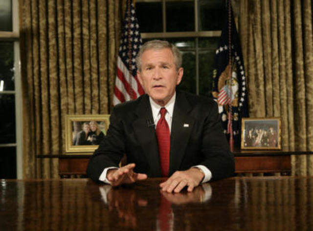 Bush addresses nation