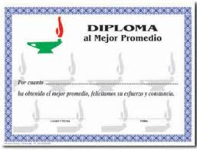 Ganar diploma del mejor promedio en primaria