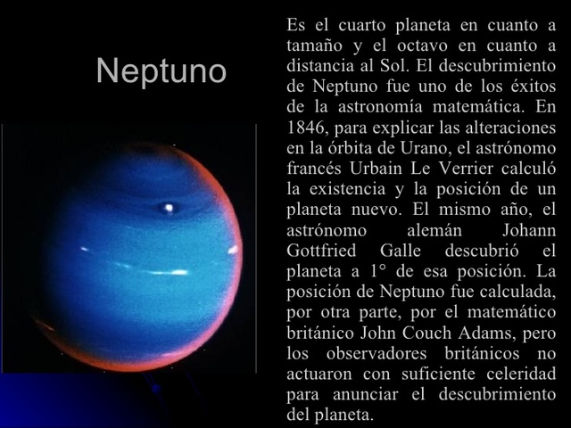 Descovery of Neptune
