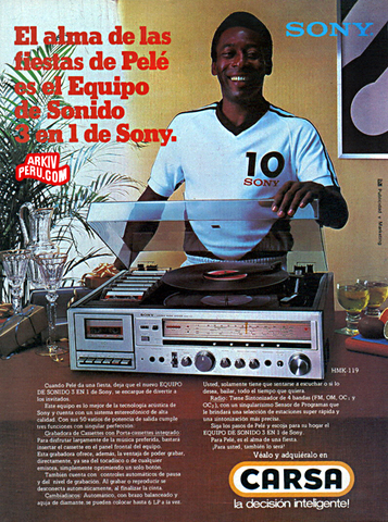 publicidad Sony Pele