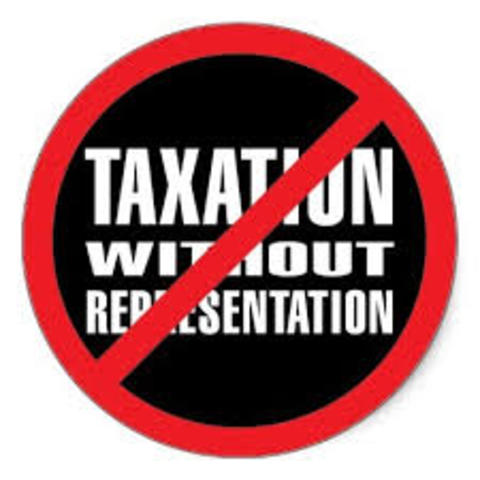 No taxation without representation