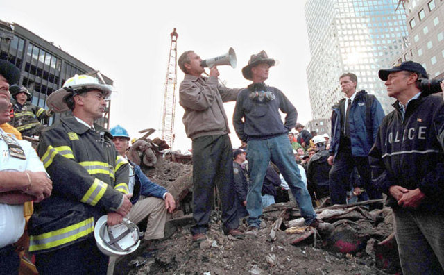 President Bush Bull Horn Speech