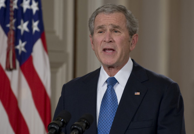 Bush stating we will win