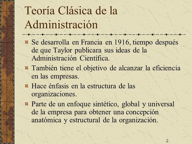 teoría clasica