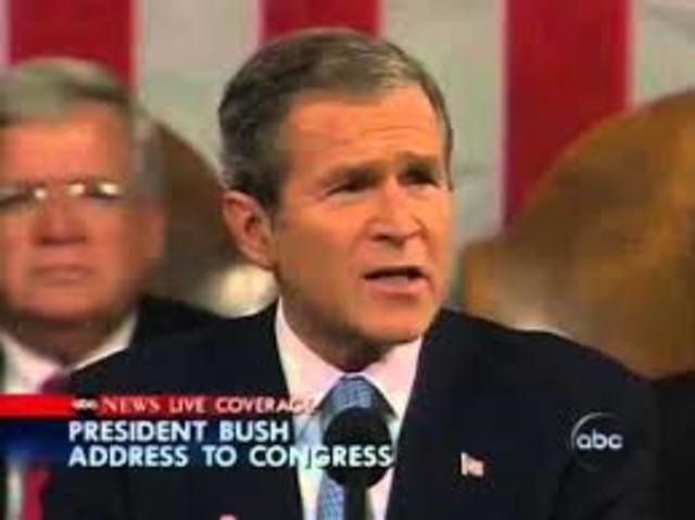 President Bush declares war on Terror