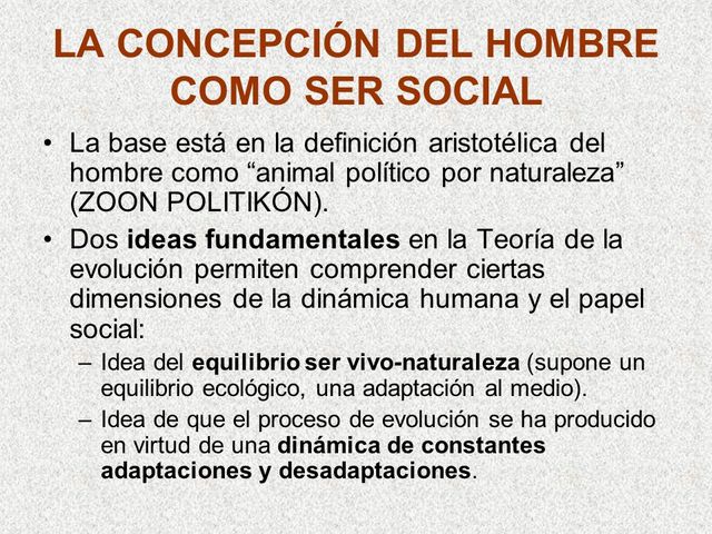 teoria del hombre social
