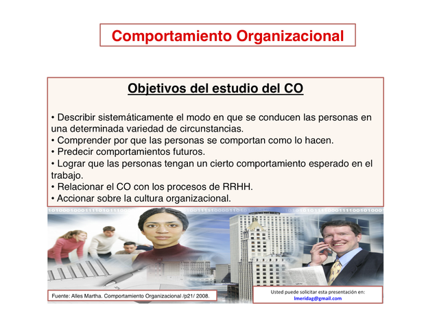 teoría del comportamiento organizacional