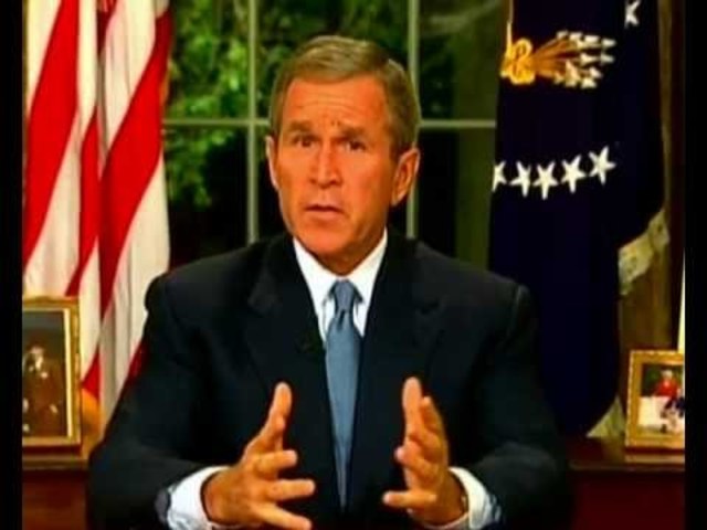 Bush addresses the nation