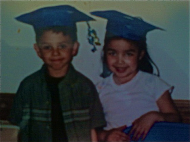 My first day of kindergarden at St. Catherine of Siena School