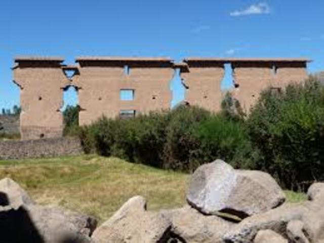 Temple Platforms are built in Peru  2400 BC