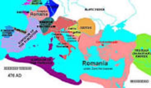 476 A.D Roman Empire Falls
