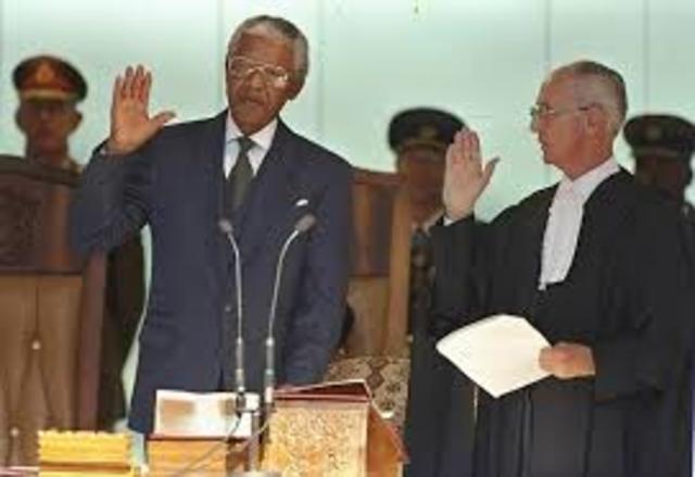 1994 C.E Nelson Mandela elected President of South Africa
