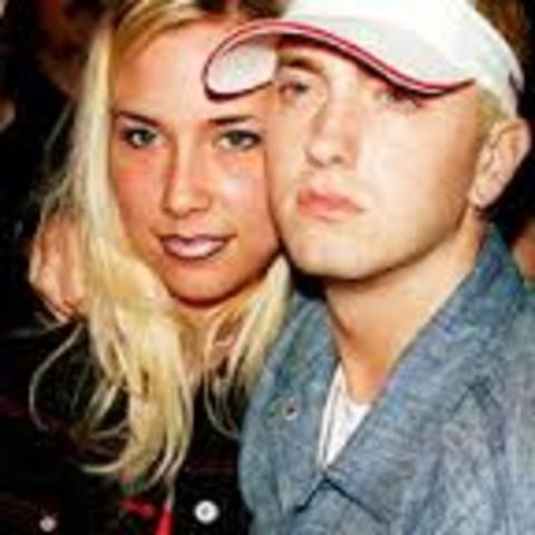 Eminem marries Kim.