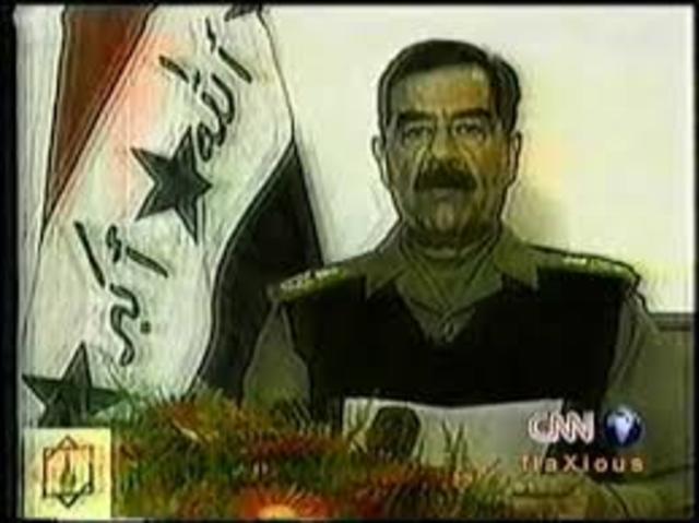 Hussein Delivers Speech