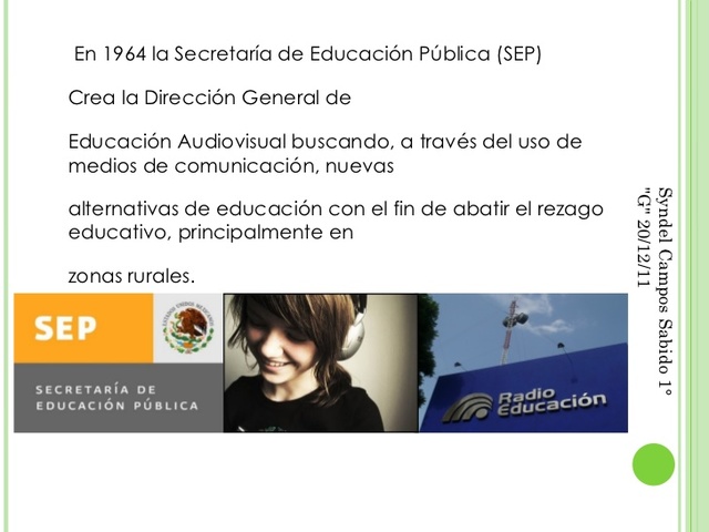 Se crea la Dirección General de Educación Audiovisual
