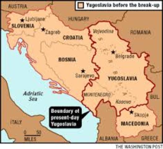 Slovenia and Croatia Declare Independence