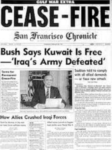 The Cease Fire of the Persian Gulf War