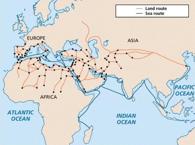 Arab traders brought paper from China