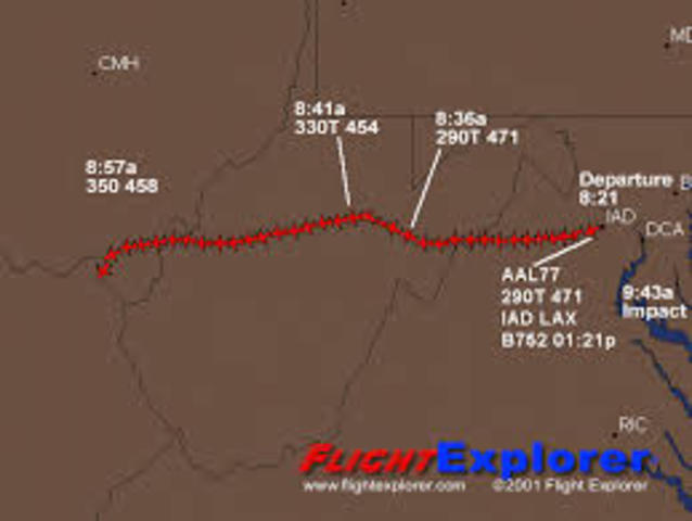 Distress call from Flight 77