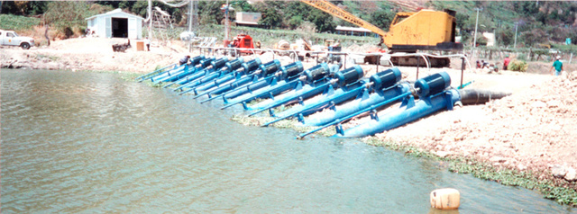 Instalación de una gran estación de bombeo