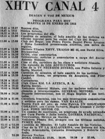 Inicio de concesión de televisión