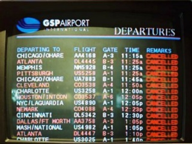 All flights grounded