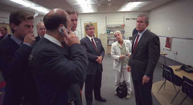 9:31 am - President Bush speaks about the attack.