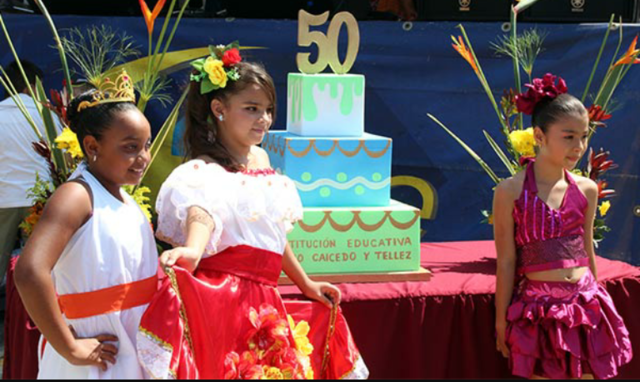 50 años de la institución educativa julio caicedo y tellez.