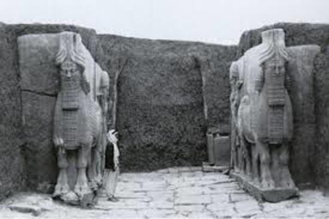 Gate of the citadel of Sargon ||, Dur Sharrukin (Khorsabad), Iraq