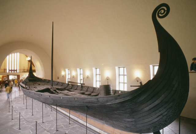 Burial ship from Oseberg, Norway.