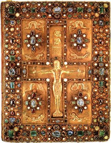 Front cover of binding, Lindau Gospels.