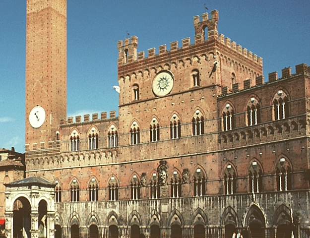 Palazzo Pubblico, Siena. Begun