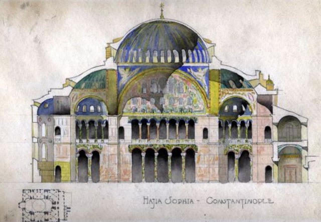 Completion of the Hagia Sophia